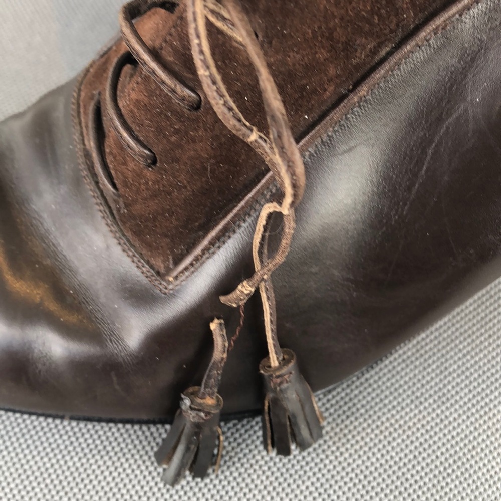 Ferragamo chocolate brown heels with tassels - Picture 7 of 7